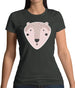 Smiley Face Mr Bear Womens T-Shirt