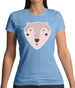 Smiley Face Mrs Bear Womens T-Shirt