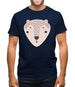 Smiley Face Mrs Bear Mens T-Shirt