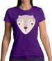Smiley Face Mr Bear Womens T-Shirt
