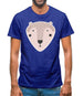 Smiley Face Mr Bear Mens T-Shirt