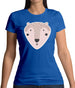 Smiley Face Mr Bear Womens T-Shirt