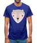 Smiley Face Mrs Bear Mens T-Shirt