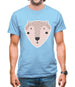 Smiley Face Mrs Bear Mens T-Shirt