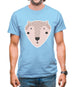 Smiley Face Mr Bear Mens T-Shirt