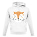 Smiley Face Mr Fox unisex hoodie