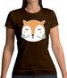 Smiley Face Mr Fox Womens T-Shirt