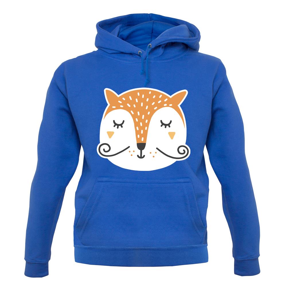 Smiley Face Mr Fox unisex hoodie