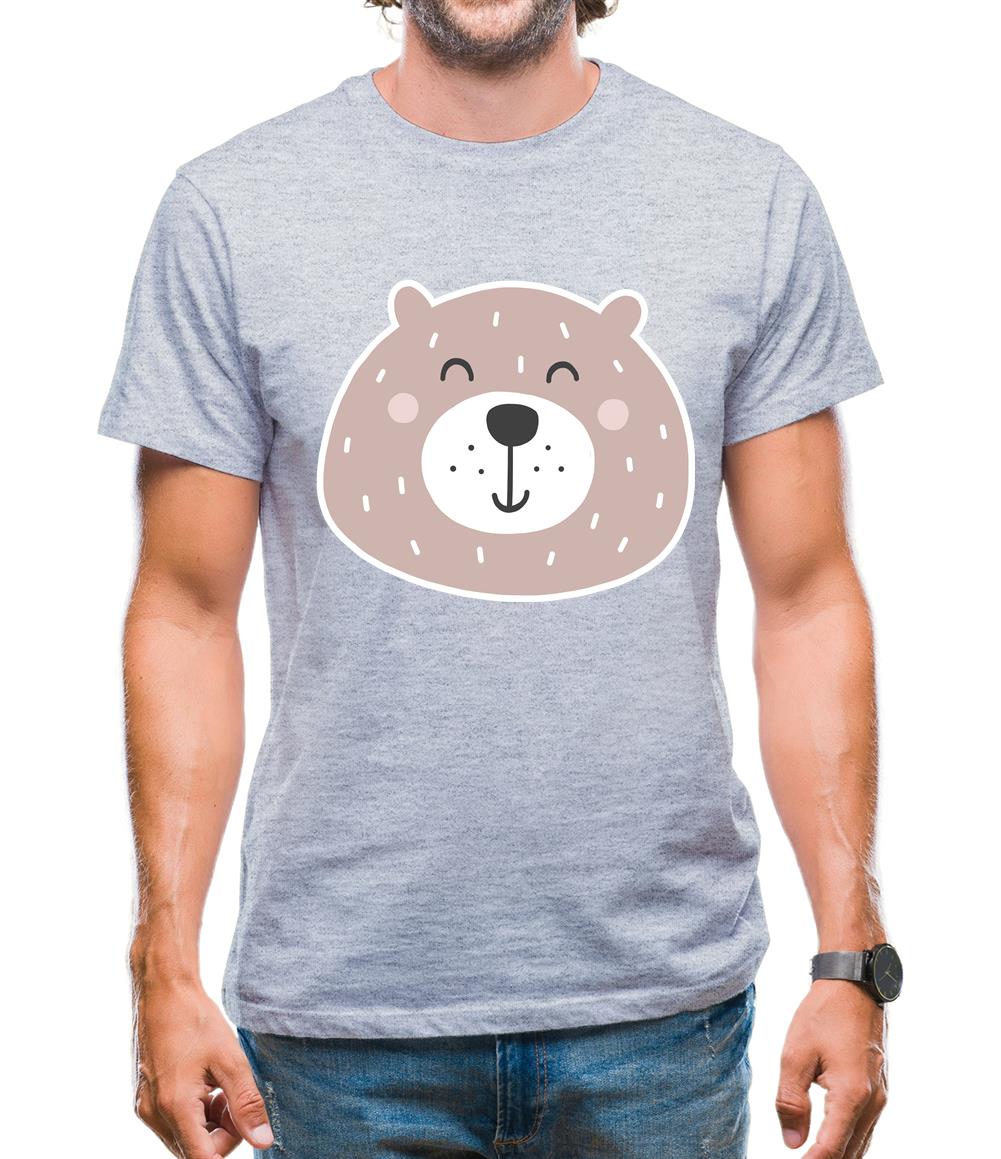 Smiley Face Bear Mens T-Shirt
