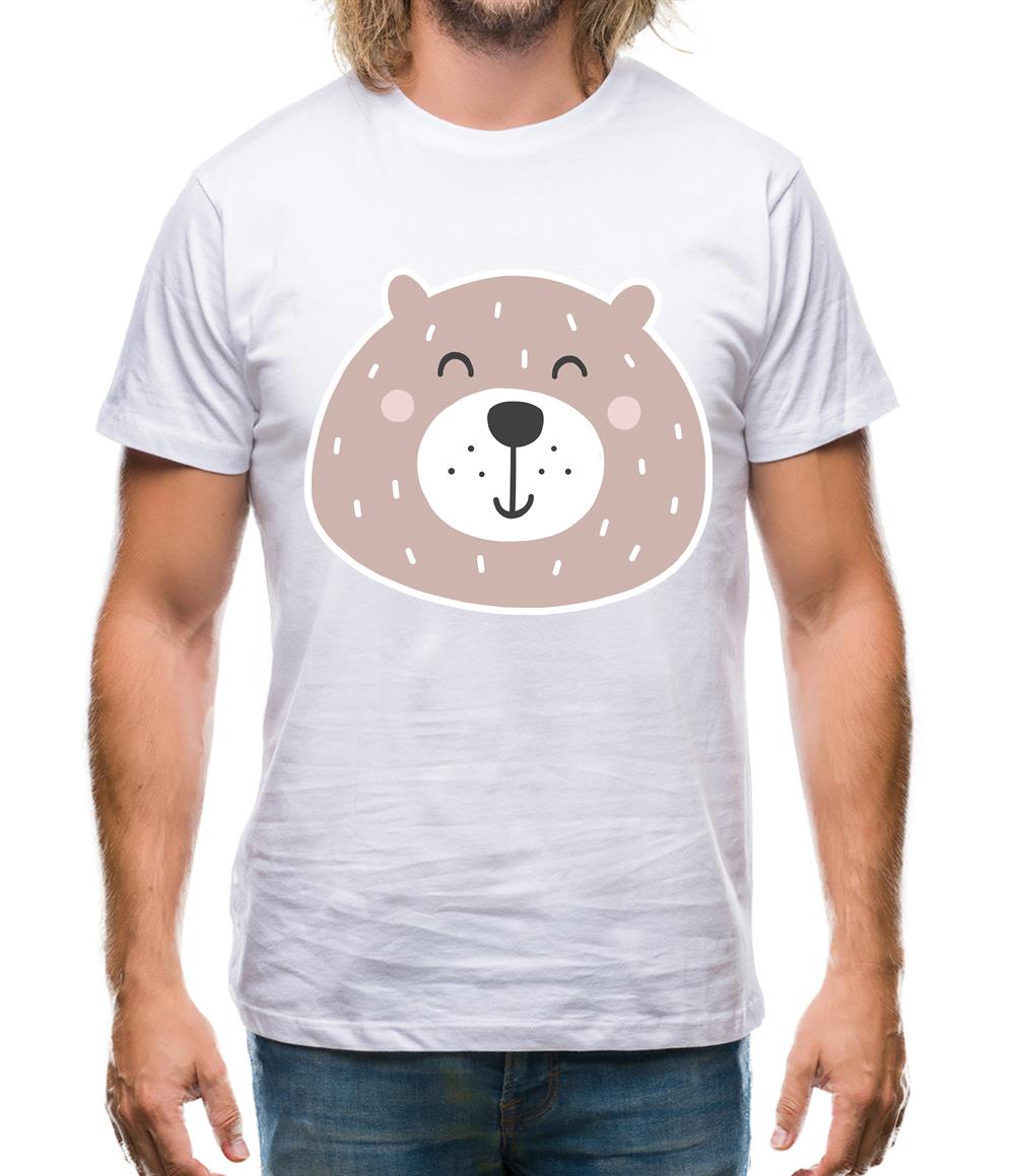 Smiley Face Bear Mens T-Shirt