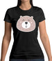 Smiley Face Bear Womens T-Shirt