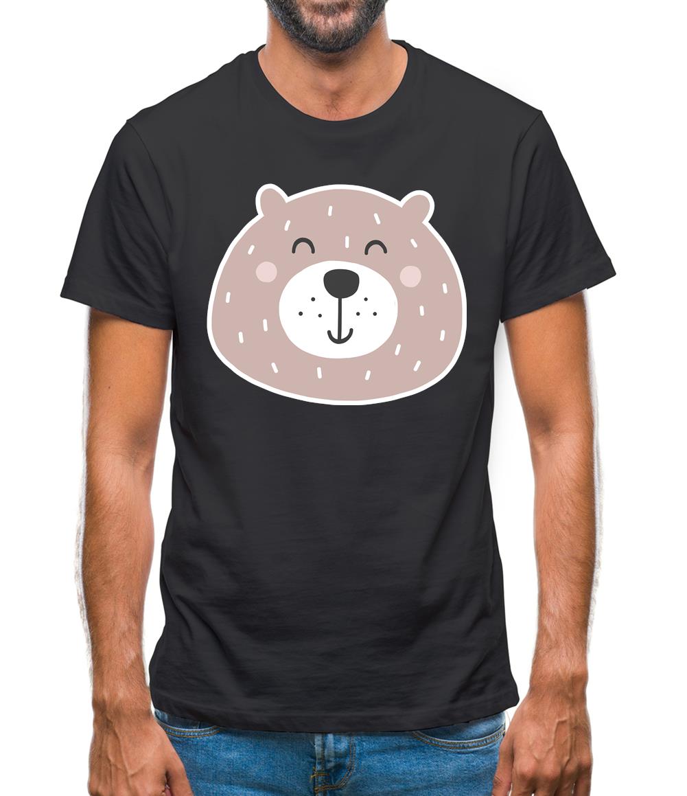 Smiley Face Bear Mens T-Shirt