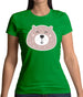 Smiley Face Bear Womens T-Shirt