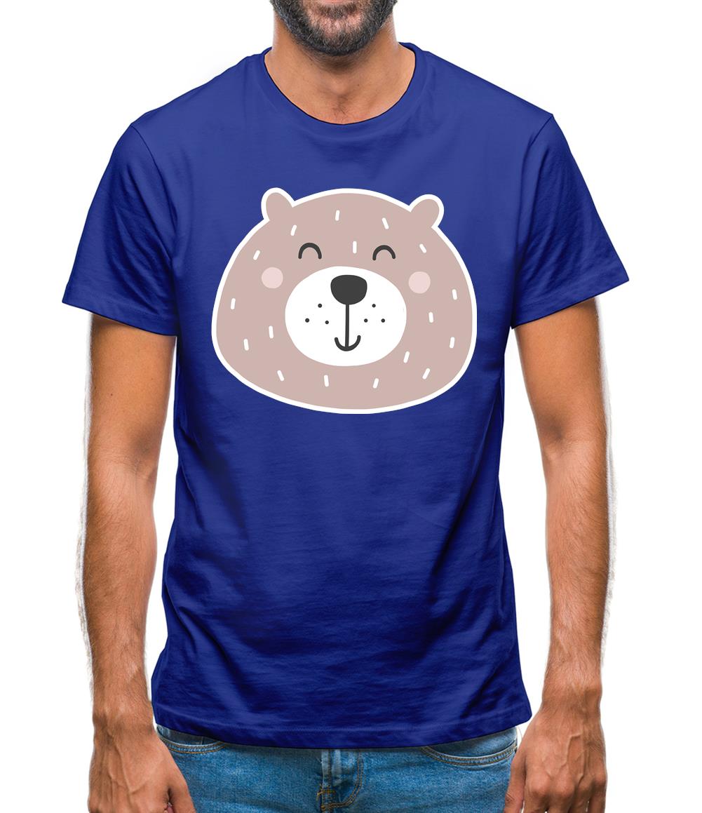 Smiley Face Bear Mens T-Shirt
