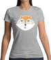 Smiley Face Mrs Fox Womens T-Shirt