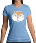 Smiley Face Mrs Fox Womens T-Shirt