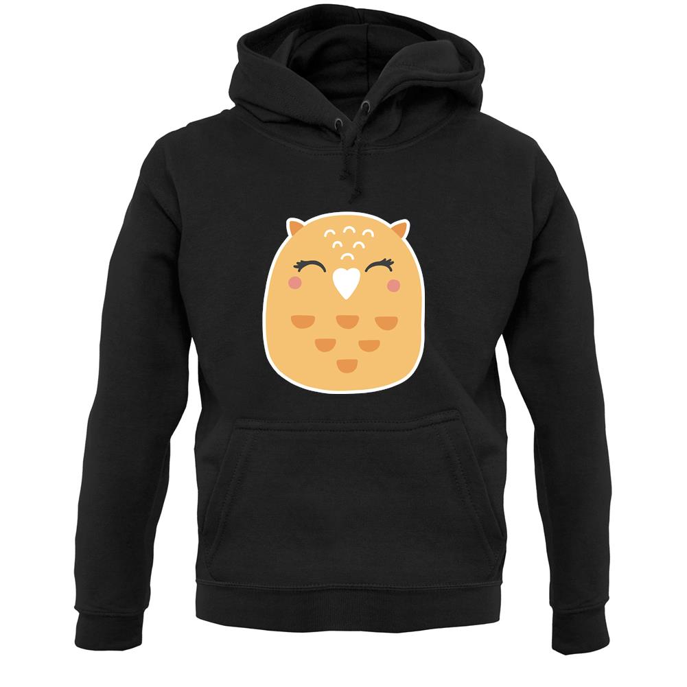 Smiley Face Mrs Owl Unisex Hoodie