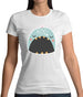 Smiley Face Narwhal Womens T-Shirt