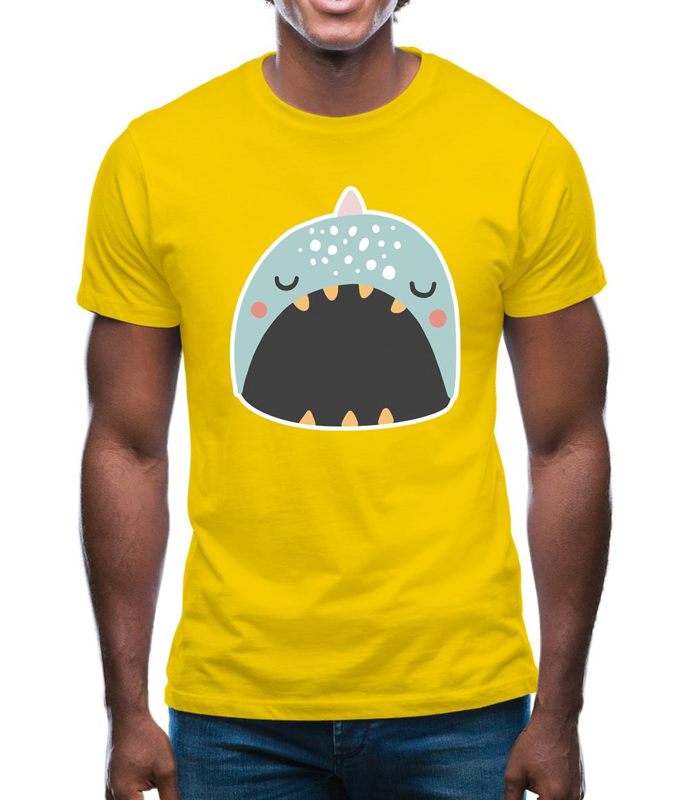 Smiley Face Narwhal Mens T-Shirt