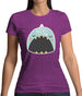 Smiley Face Narwhal Womens T-Shirt