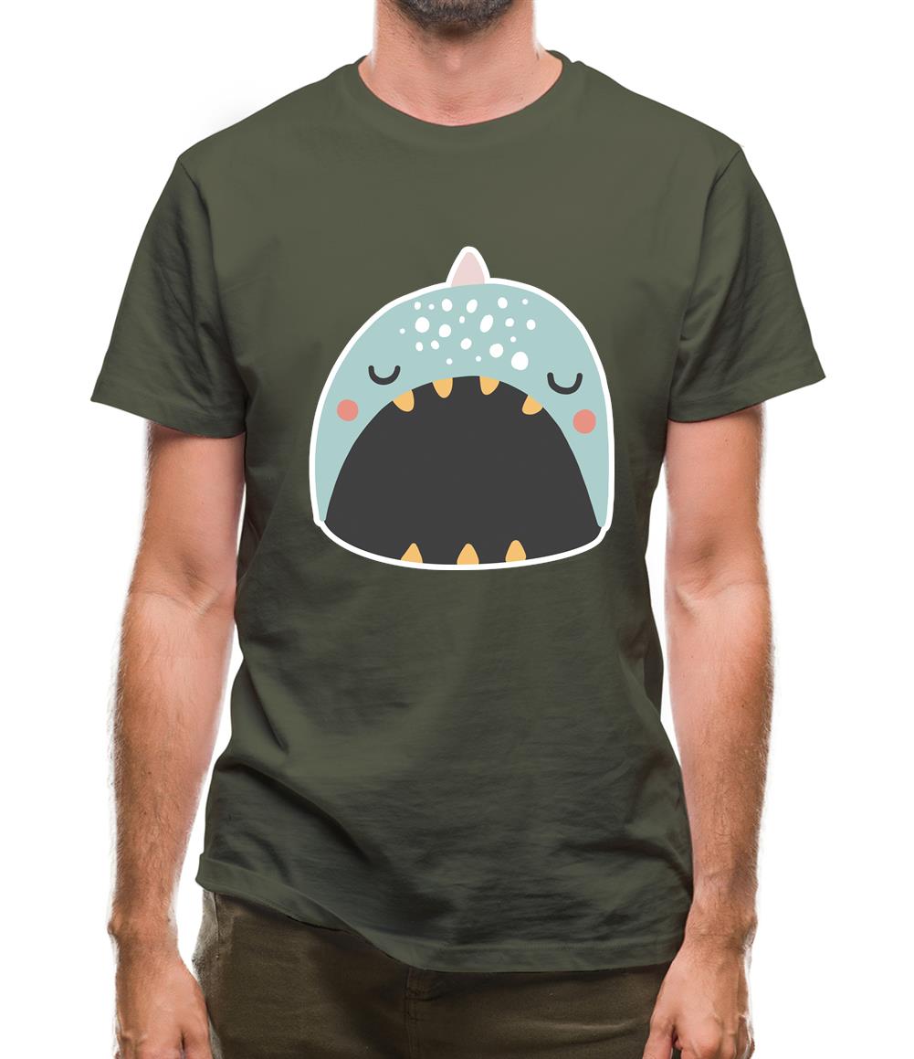 Smiley Face Narwhal Mens T-Shirt