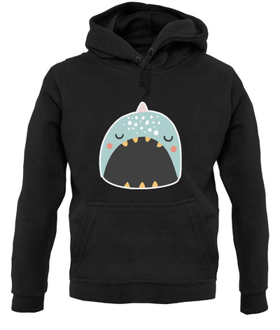 Smiley Face Narwhal unisex hoodie
