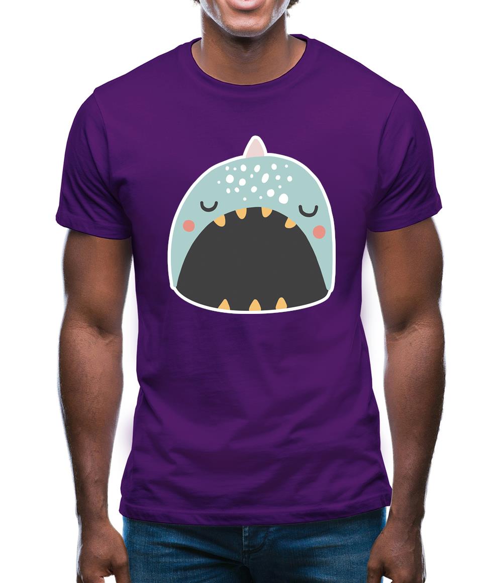 Smiley Face Narwhal Mens T-Shirt