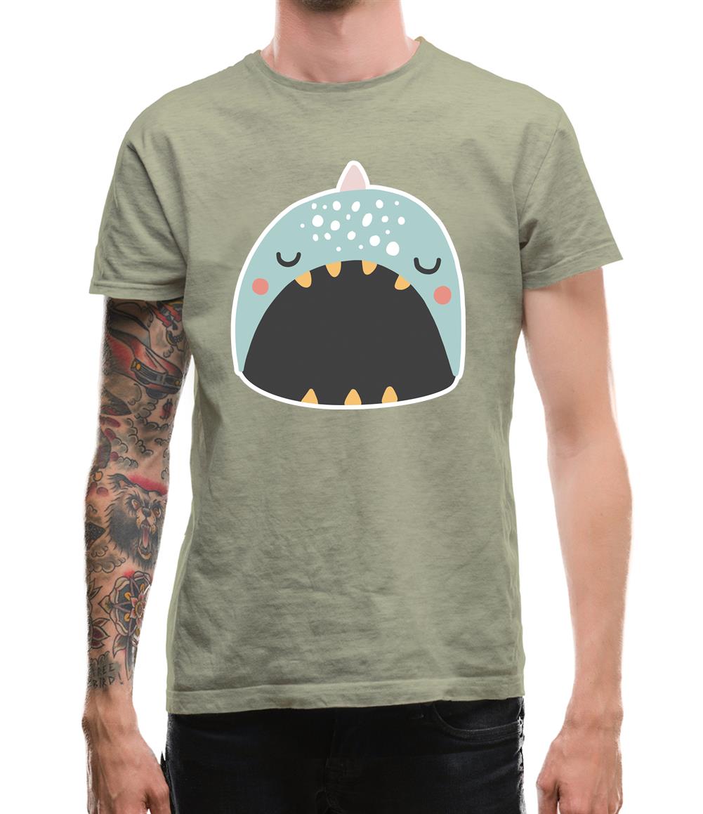 Smiley Face Narwhal Mens T-Shirt
