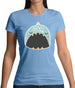 Smiley Face Narwhal Womens T-Shirt