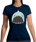 Smiley Face Narwhal Womens T-Shirt