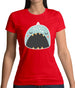 Smiley Face Narwhal Womens T-Shirt