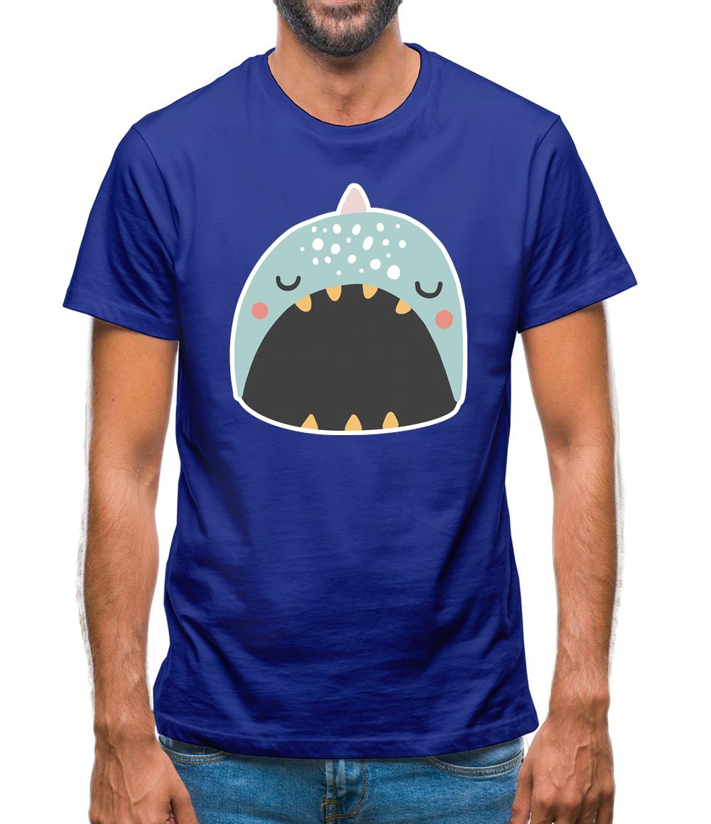 Smiley Face Narwhal Mens T-Shirt