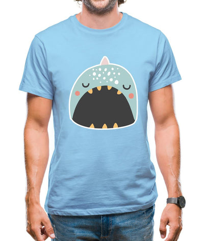 Smiley Face Narwhal Mens T-Shirt