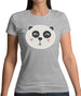 Smiley Face Panda Womens T-Shirt