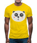 Smiley Face Panda Mens T-Shirt