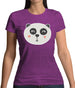 Smiley Face Panda Womens T-Shirt