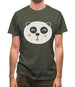 Smiley Face Panda Mens T-Shirt