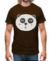 Smiley Face Panda Mens T-Shirt