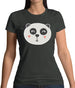 Smiley Face Panda Womens T-Shirt