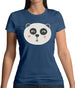 Smiley Face Panda Womens T-Shirt