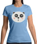 Smiley Face Panda Womens T-Shirt