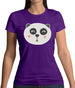 Smiley Face Panda Womens T-Shirt