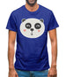 Smiley Face Panda Mens T-Shirt