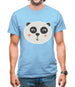 Smiley Face Panda Mens T-Shirt