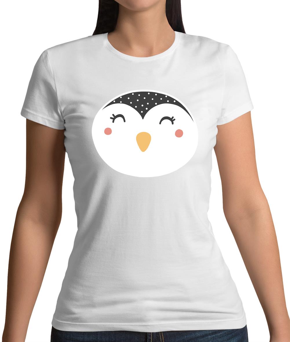 Smiley Face Penguin Womens T-Shirt