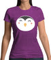 Smiley Face Penguin Womens T-Shirt