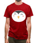 Smiley Face Penguin Mens T-Shirt