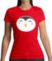 Smiley Face Penguin Womens T-Shirt