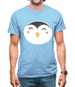 Smiley Face Penguin Mens T-Shirt