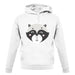 Smiley Face Racoon unisex hoodie